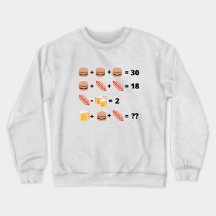 Brainteaser Riddle Fun Crewneck Sweatshirt